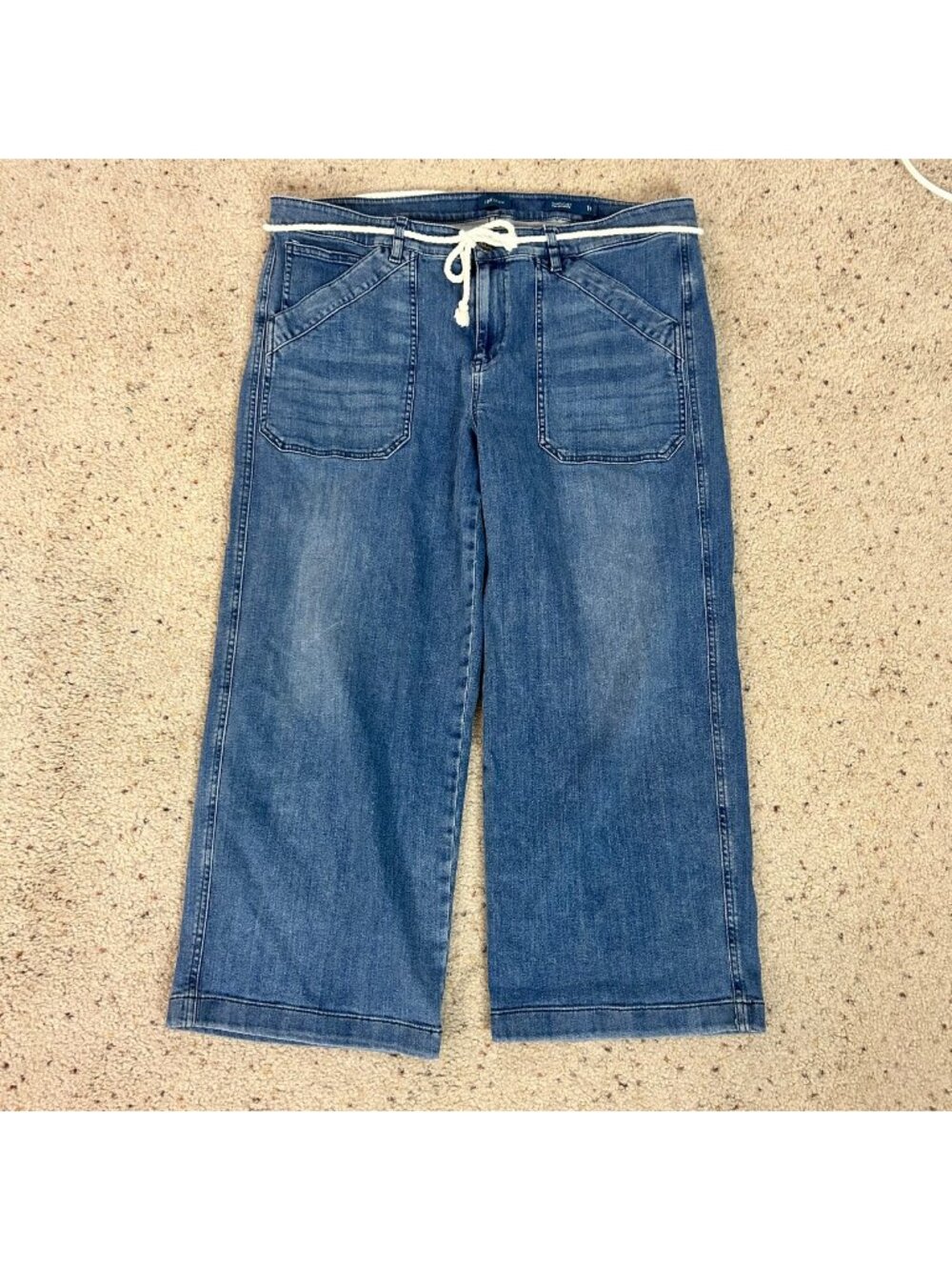 J.Jill Nantucket Full Leg Crop Jeans Size 16 Women's